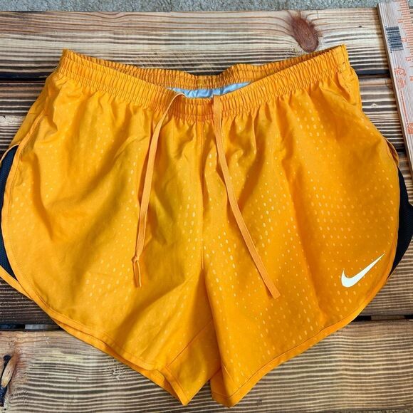 Nike Dri Fit Orange Athletic Shorts Size Small - Picture 2 of 5